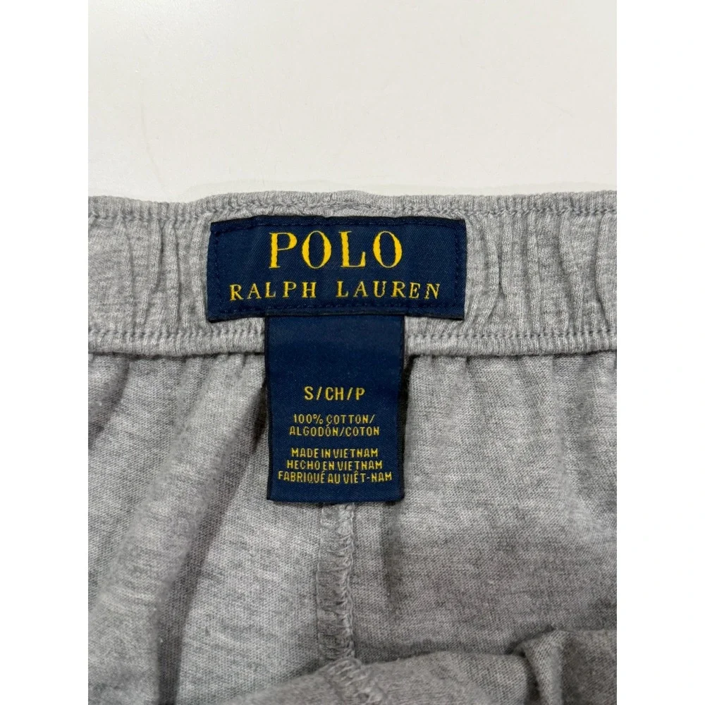 Polo Ralph Lauren Mens Gray Cotton Jersey Lounge Sleep Shorts Small RN15763